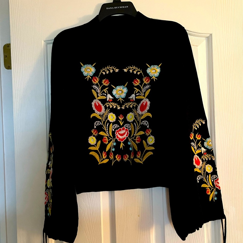 Floral Autumn knit sweater